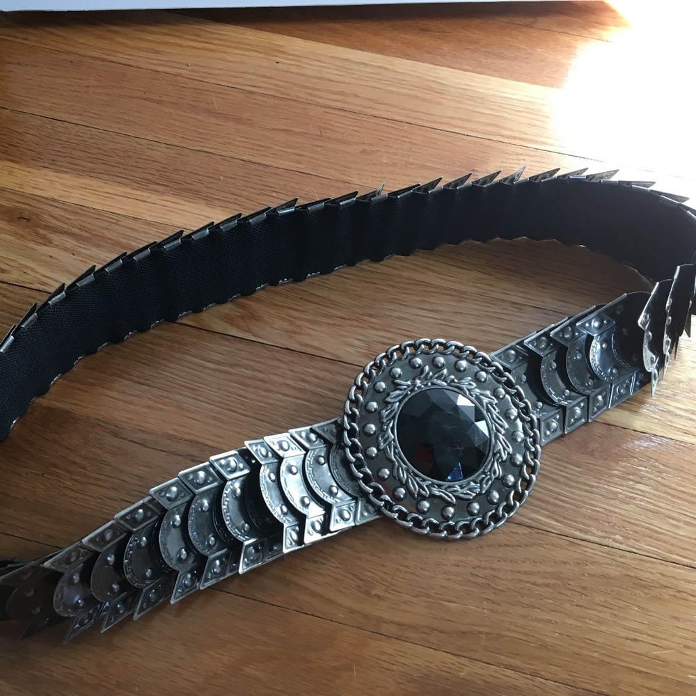 Onyx Metal Stretchy Belt